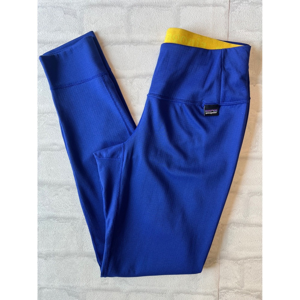 Patagonia Capilene Midweight Baselayer Bottom XS Leggings Gorpcore active blue